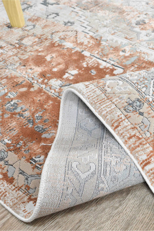 Rosalind 27340A Exotic Terracotta Rug - Floorsome - INDOOR/OUTDOOR