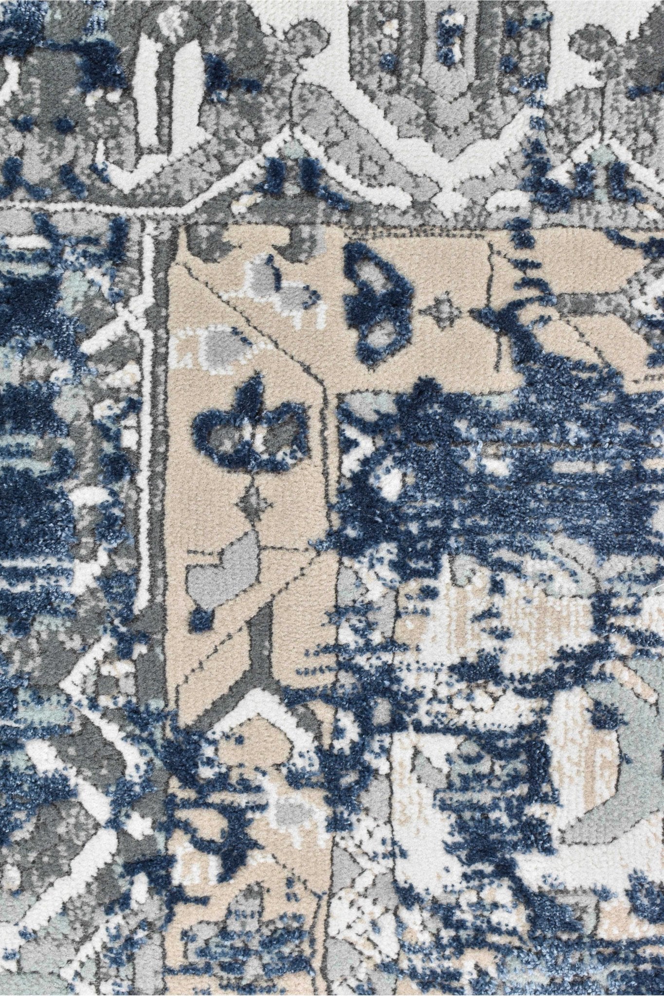 Rosalind 27340A Vintage Denim Rug - Floorsome - INDOOR/OUTDOOR - OASIS - 27340A - NAVY - 160X230 - INDOOR/OUTDOOR