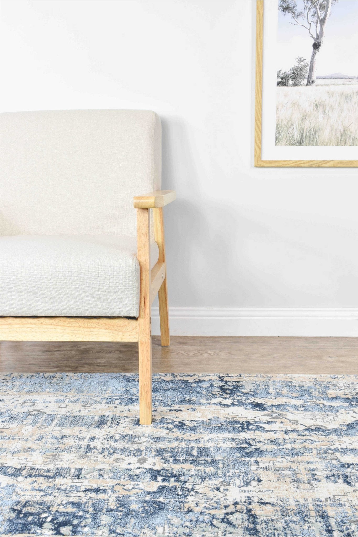 Rosalind 27340A Vintage Denim Rug - Floorsome - INDOOR/OUTDOOR - OASIS - 27340A - NAVY - 160X230 - INDOOR/OUTDOOR