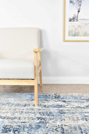 Rosalind 27340A Vintage Denim Rug - Floorsome - INDOOR/OUTDOOR