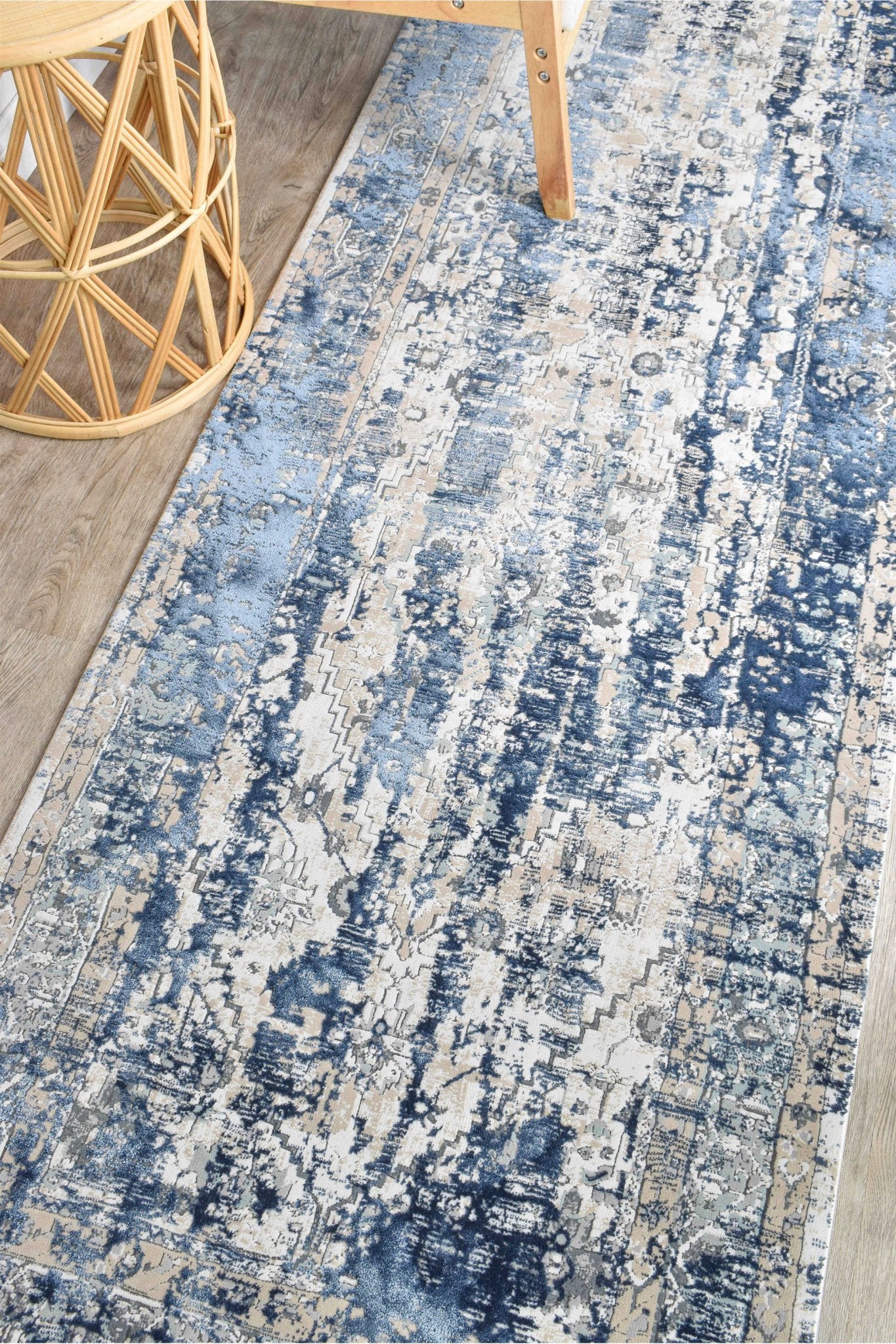 Rosalind 27340A Vintage Denim Rug - Floorsome - INDOOR/OUTDOOR - OASIS - 27340A - NAVY - 160X230 - INDOOR/OUTDOOR