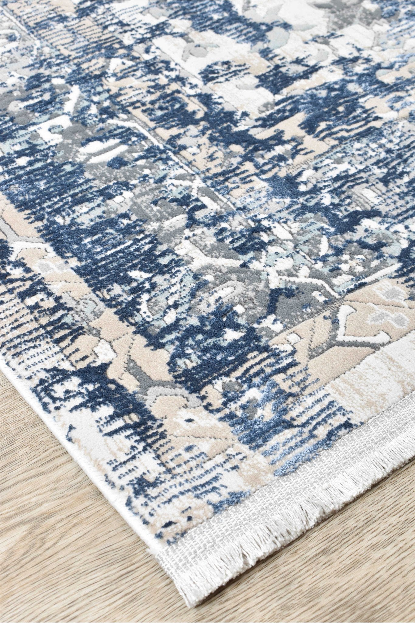 Rosalind 27340A Vintage Denim Rug - Floorsome - INDOOR/OUTDOOR - OASIS - 27340A - NAVY - 160X230 - INDOOR/OUTDOOR