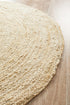 Round Jute Natural Rug Bleached - Floorsome - Natural - ATR - POLO - BLE - 120X120 - Natural