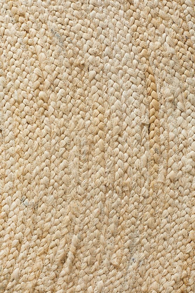 Round Jute Natural Rug Bleached - Floorsome - Natural - ATR - POLO - BLE - 120X120 - Natural