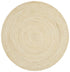 Round Jute Natural Rug Bleached - Floorsome - Natural - ATR - POLO - BLE - 120X120 - Natural