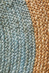 Round Jute Natural Rug Blue - Floorsome - Natural - ATR - POLO - BLU - 120X120 - Natural