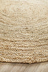 Round Jute Natural Rug - Floorsome - Natural - ATR - POLO - NAT - 120X120 - Natural