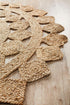 Round Jute Natural Tessellate Rug - Floorsome - Flatweave - ATR - TES - NAT - 120X120 - Flatweave
