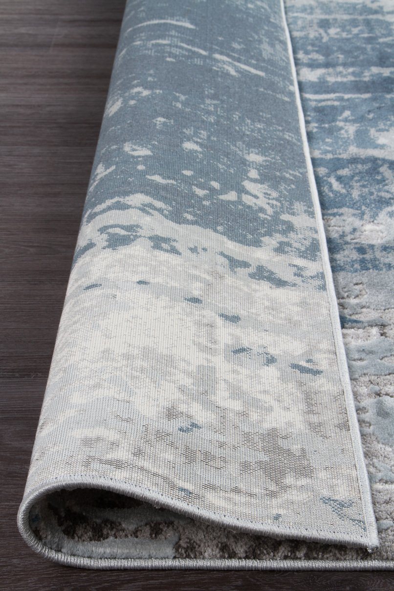 Roxana Distressed Timeless Rug Blue Grey White - Floorsome - Modern - KEN - 1733 - BLU - 230X160 - Modern