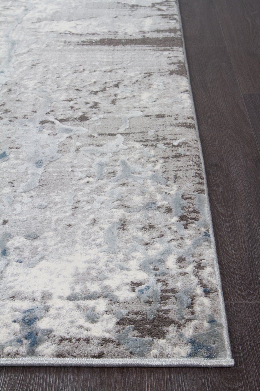 Roxana Distressed Timeless Rug Blue Grey White - Floorsome - Modern - KEN - 1733 - BLU - 230X160 - Modern