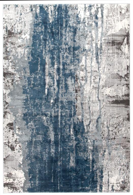 Roxana Distressed Timeless Rug Blue Grey White - Floorsome - Modern - KEN - 1733 - BLU - 230X160 - Modern