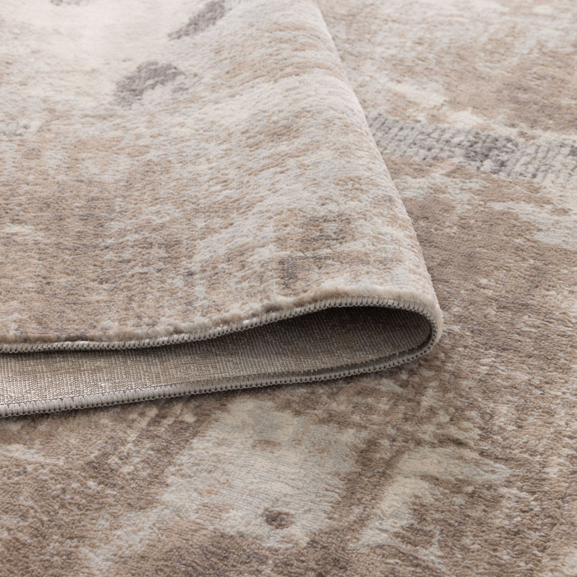 Ruby Abstract Beige Rug - Floorsome - Area Rug - RUBY16002 - Area Rug
