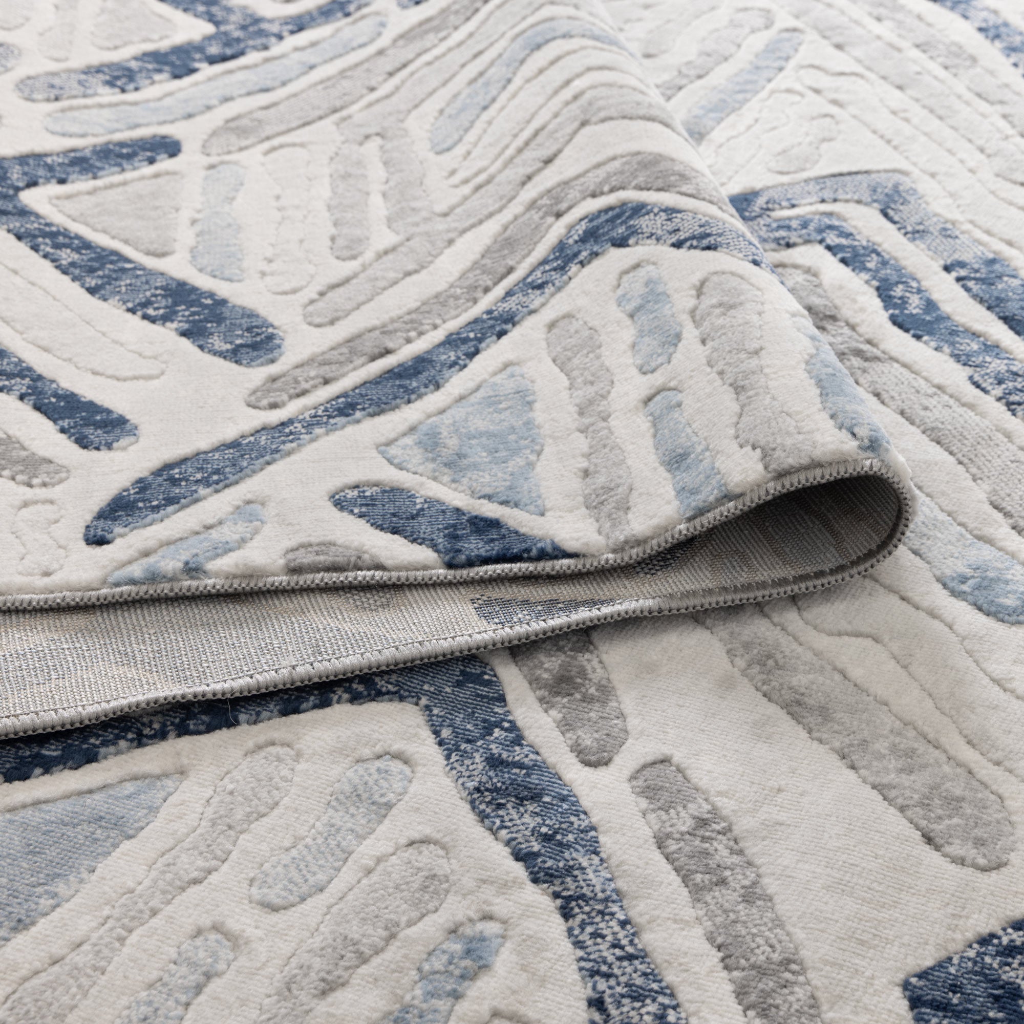 Ruby Diamond Blue Grey Rug - Floorsome - Area Rug - RUBY16001 - Area Rug