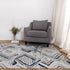 Ruby Diamond Blue Grey Rug - Floorsome - Area Rug - RUBY16001 - Area Rug