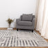 Ruby Maze Grey Rug - Floorsome - Area Rug - RUBY16003 - Area Rug