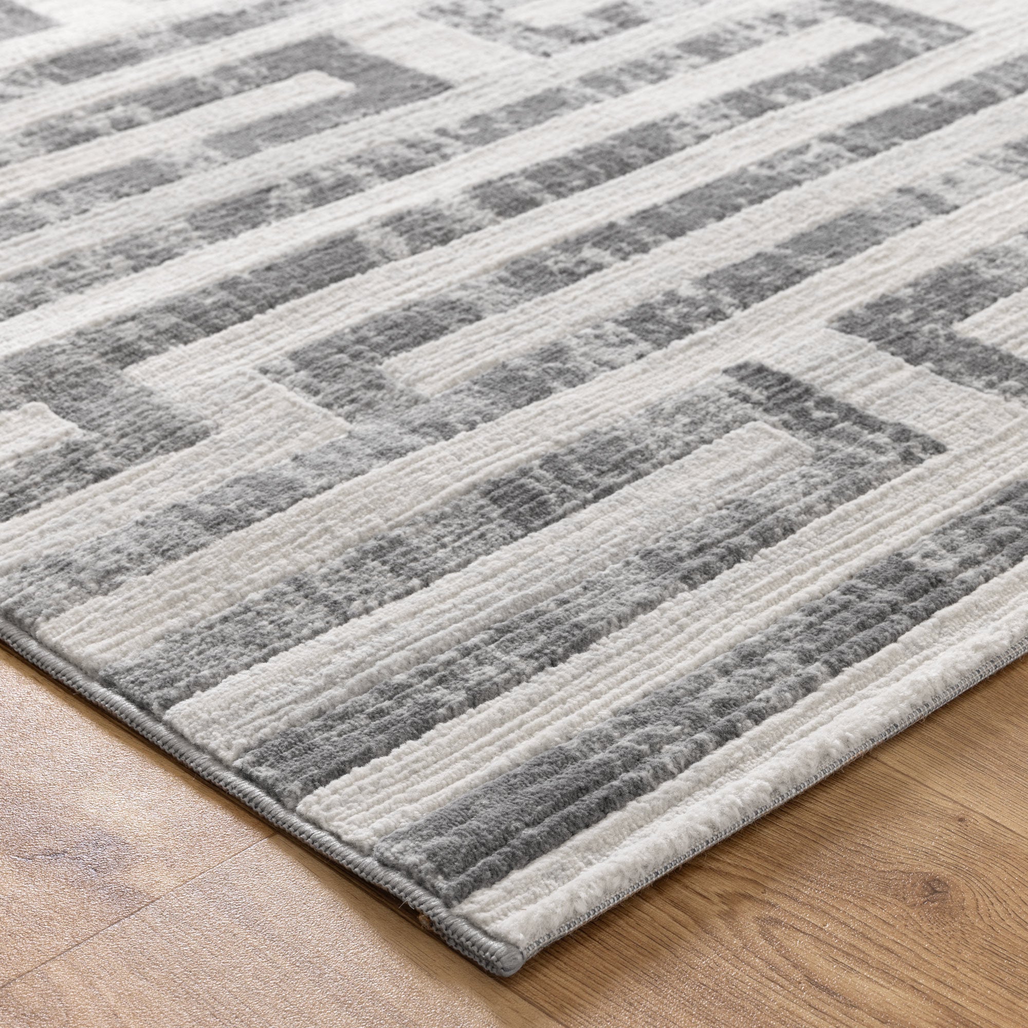 Ruby Maze Grey Rug - Floorsome - Area Rug - RUBY16003 - Area Rug