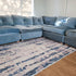 Anini Blue Modern Distressed Rug