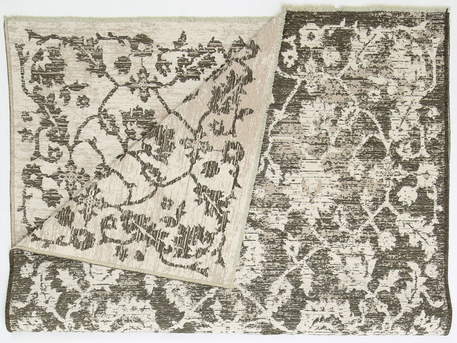 Rustic Vintage Classic, 2 in 1 Reversible Rug Beige - Floorsome - Modern - RUST8036122BEIG - Modern