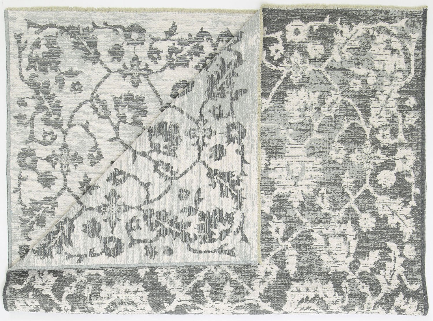 Rustic Vintage Classic 2 in 1 Reversible Rug Grey - Floorsome - Modern - RUST8036122GREY - Modern