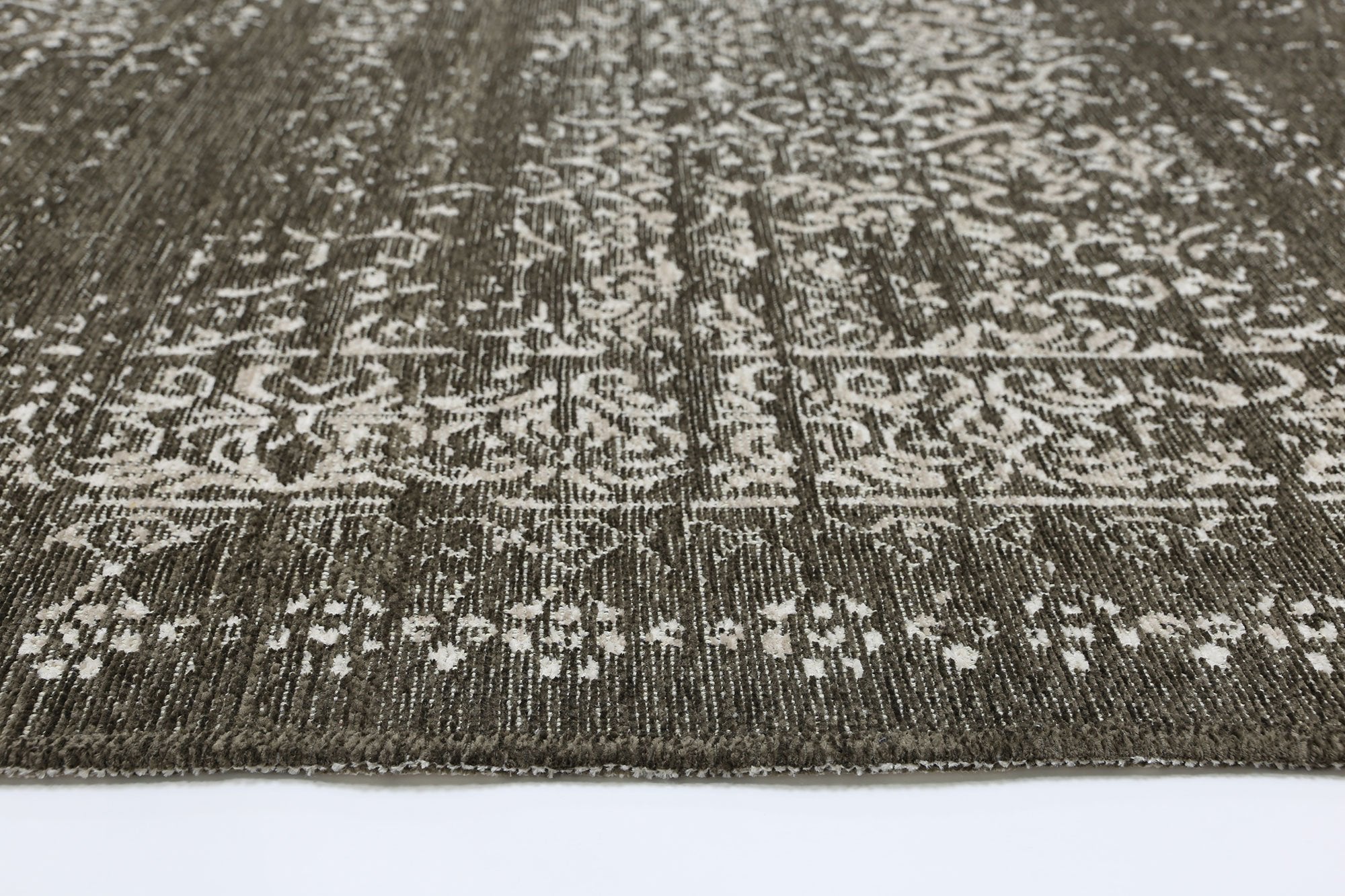 Rustic Vintage Distressed 2 in 1 Reversible Rug Beige - Floorsome - Modern - RUST8036123BEIG - Modern