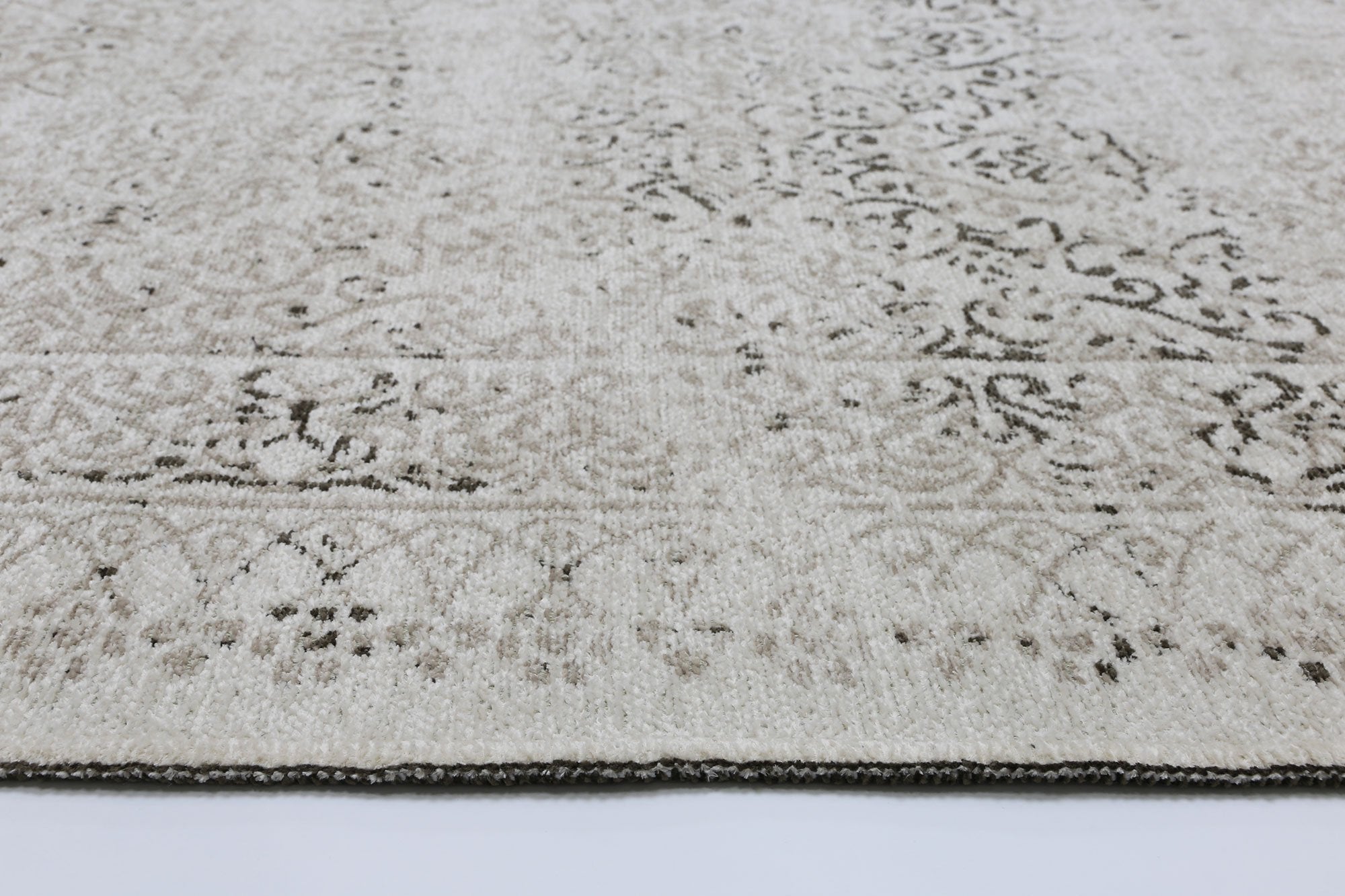 Rustic Vintage Distressed 2 in 1 Reversible Rug Beige - Floorsome - Modern - RUST8036123BEIG - Modern