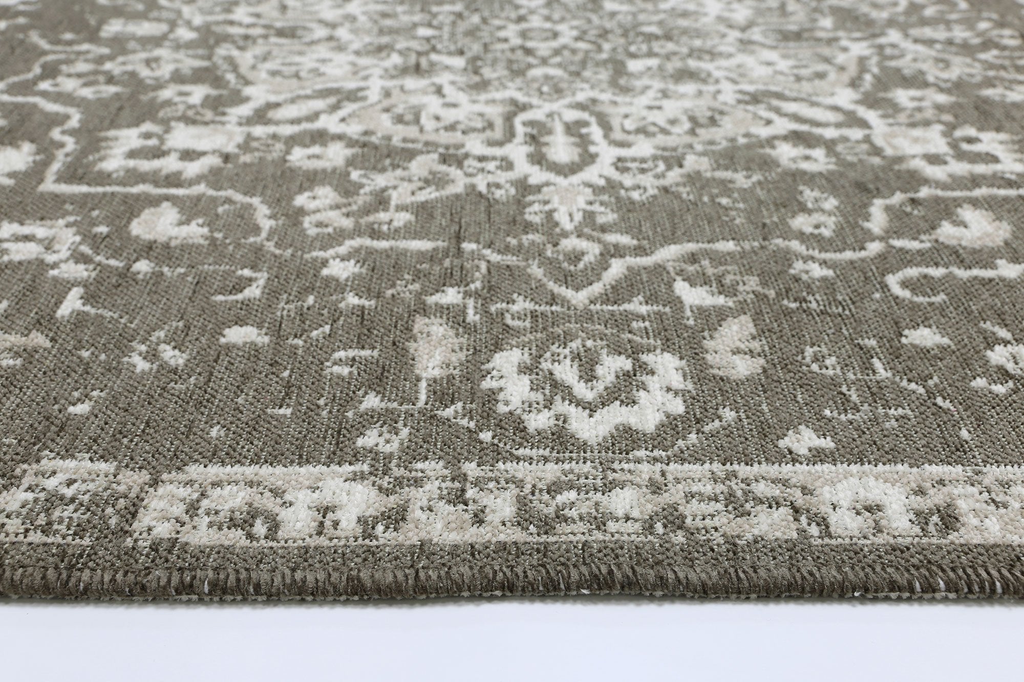 Rustic Vintage Motif, 2 in 1 Reversible Rug Beige - Floorsome - Modern - RUST8036120BEIG - Modern