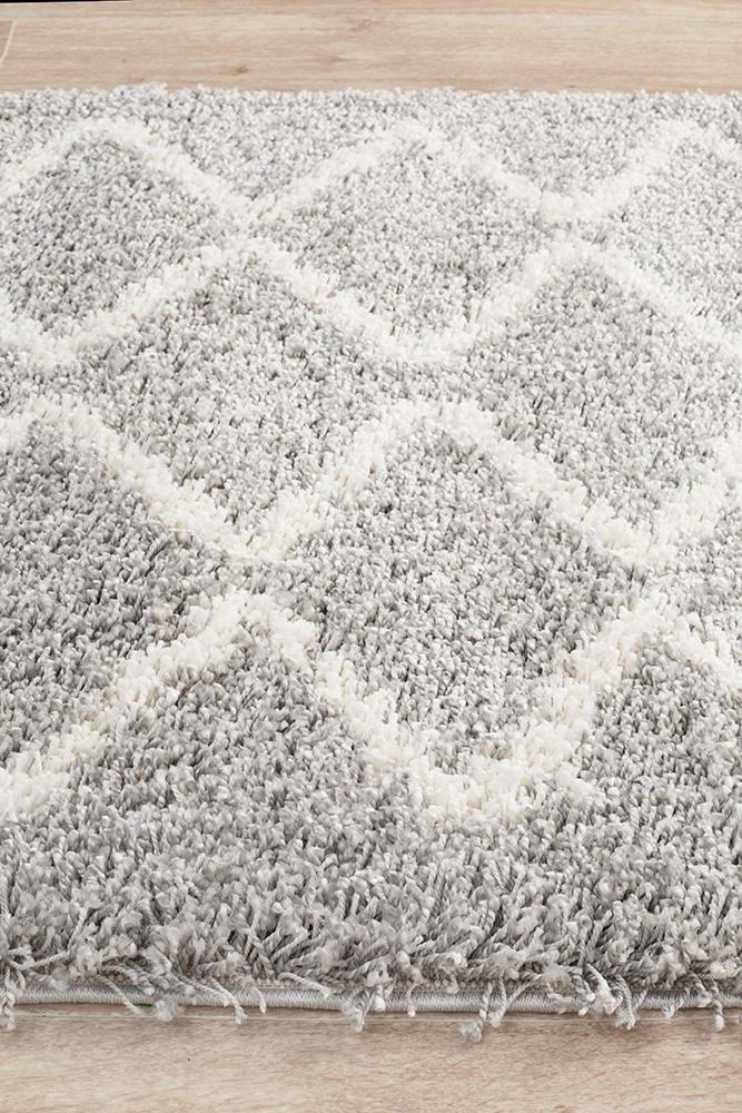 Saffron 11 Silver Runner Rug - Floorsome - MODERN - SAF - 11 - SIL - 200X80 - MODERN