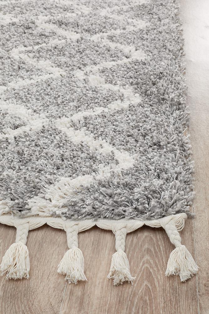 Saffron 11 Silver Runner Rug - Floorsome - MODERN - SAF - 11 - SIL - 200X80 - MODERN
