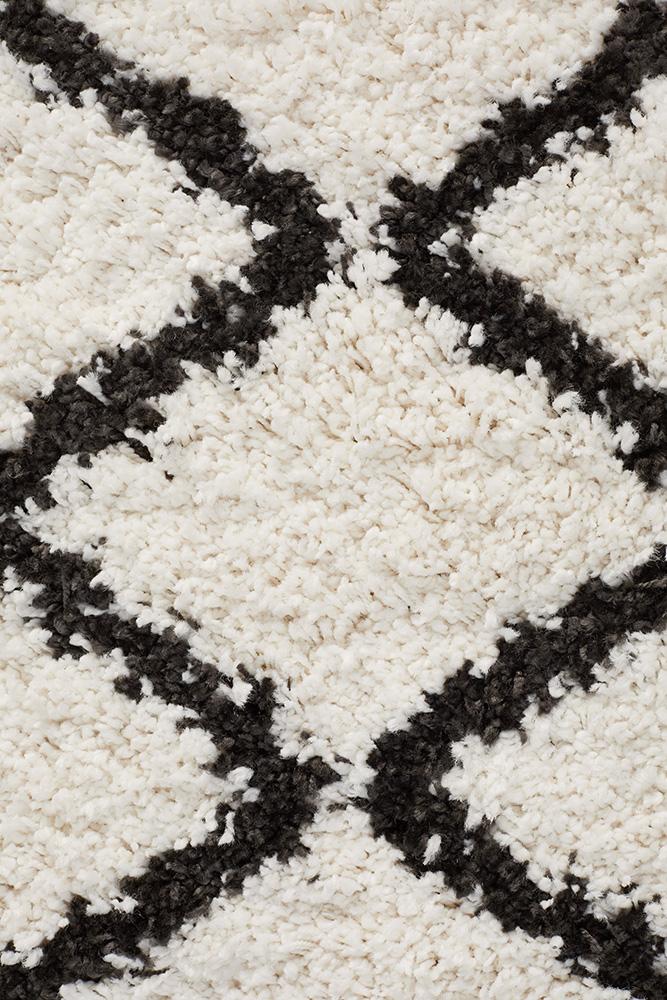 Saffron 11 White Runner Rug - Floorsome - MODERN - SAF - 11 - WHT - 200X80 - MODERN