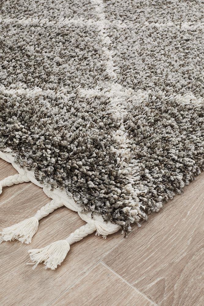 Saffron 22 Grey Runner Rug - Floorsome - MODERN - SAF - 22 - GRY - 200X80 - MODERN