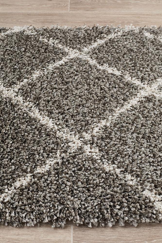 Saffron 22 Grey Runner Rug - Floorsome - MODERN - SAF - 22 - GRY - 200X80 - MODERN