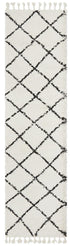 Saffron 22 White Runner Rug - Floorsome - MODERN - SAF - 22 - WHT - 200X80 - MODERN