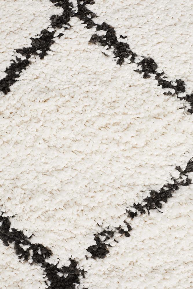 Saffron 22 White Runner Rug - Floorsome - MODERN - SAF - 22 - WHT - 200X80 - MODERN