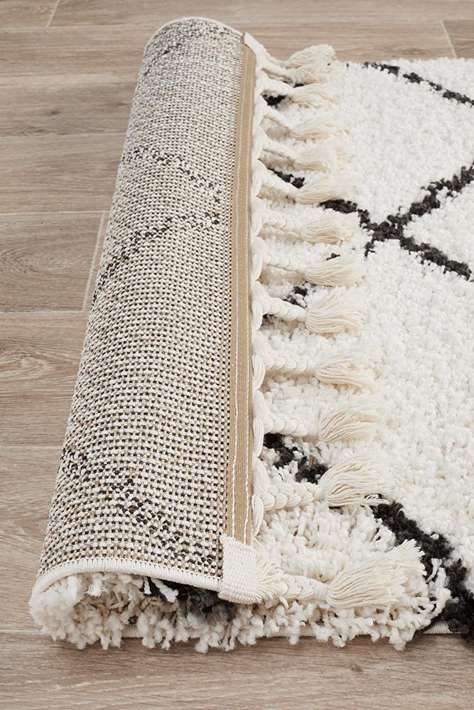 Saffron 22 White Runner Rug - Floorsome - MODERN - SAF - 22 - WHT - 200X80 - MODERN