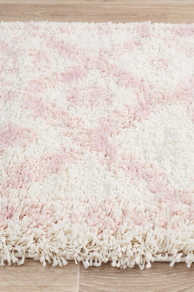 Saffron 33 Pink Runner Rug - Floorsome - MODERN - SAF - 33 - PNK - 200X80 - MODERN