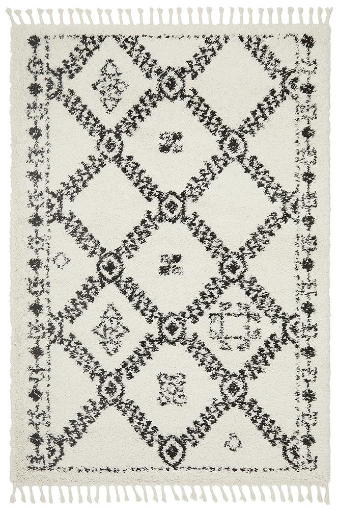 Saffron 33 White Rug - Floorsome - MODERN - SAF - 33 - WHT - 170X120 - MODERN
