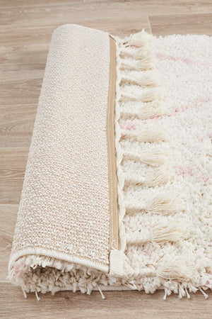 Saffron 44 Pink Runner Rug - Floorsome - MODERN