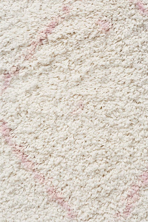 Saffron 44 Pink Runner Rug - Floorsome - MODERN