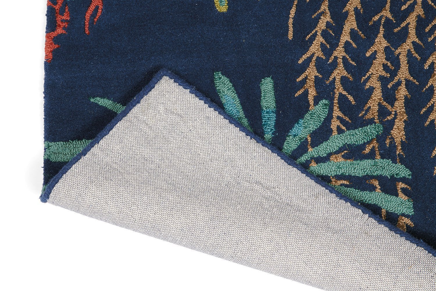 Sanderson Rain Forest Tropical Night 050708 Designer Rug - Floorsome - Designer 2020 - BC - SAN - 050708 - 200X140 - Designer 2020