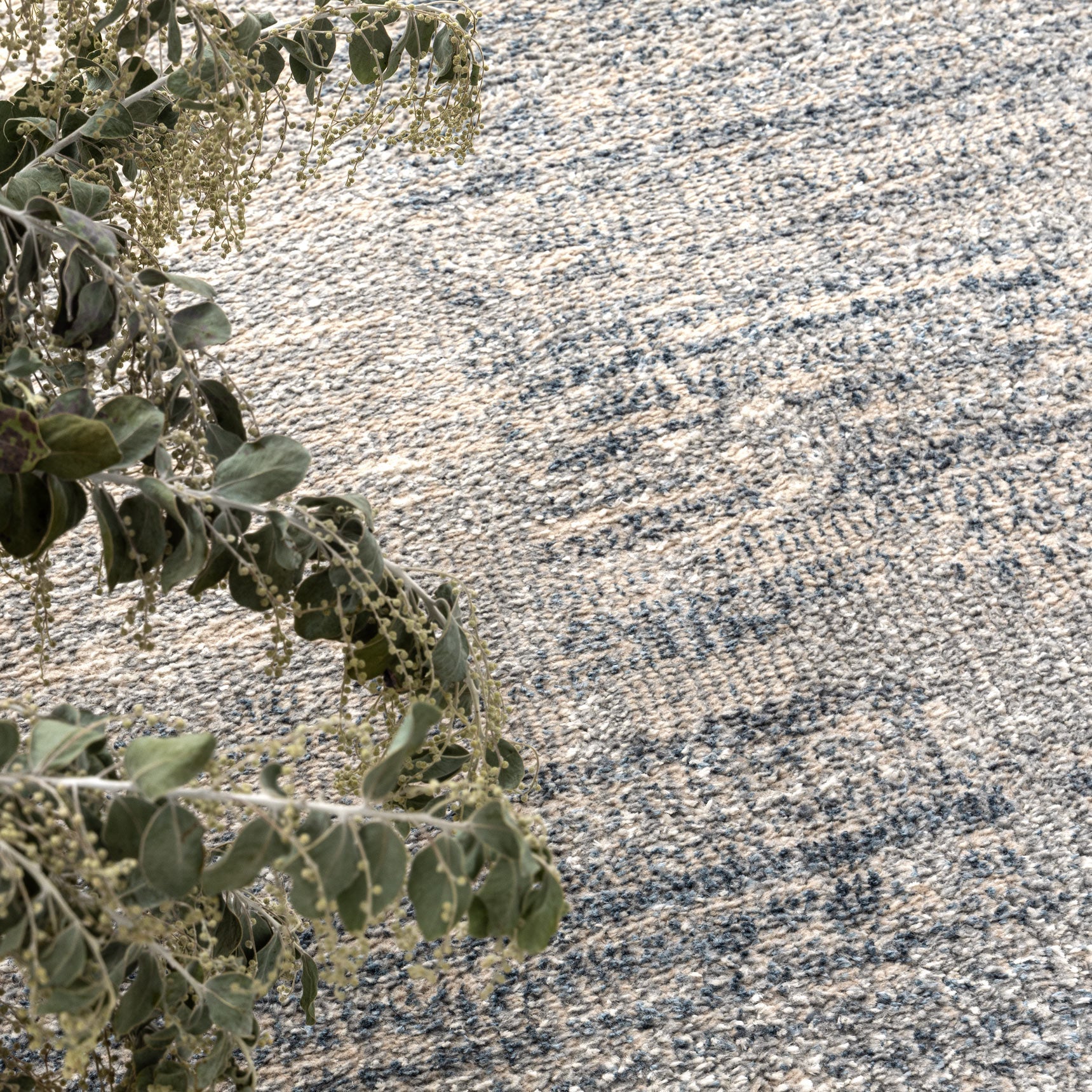 Santana Abstract Blue Rug - Floorsome - Area Rug - SAN16003 - Area Rug