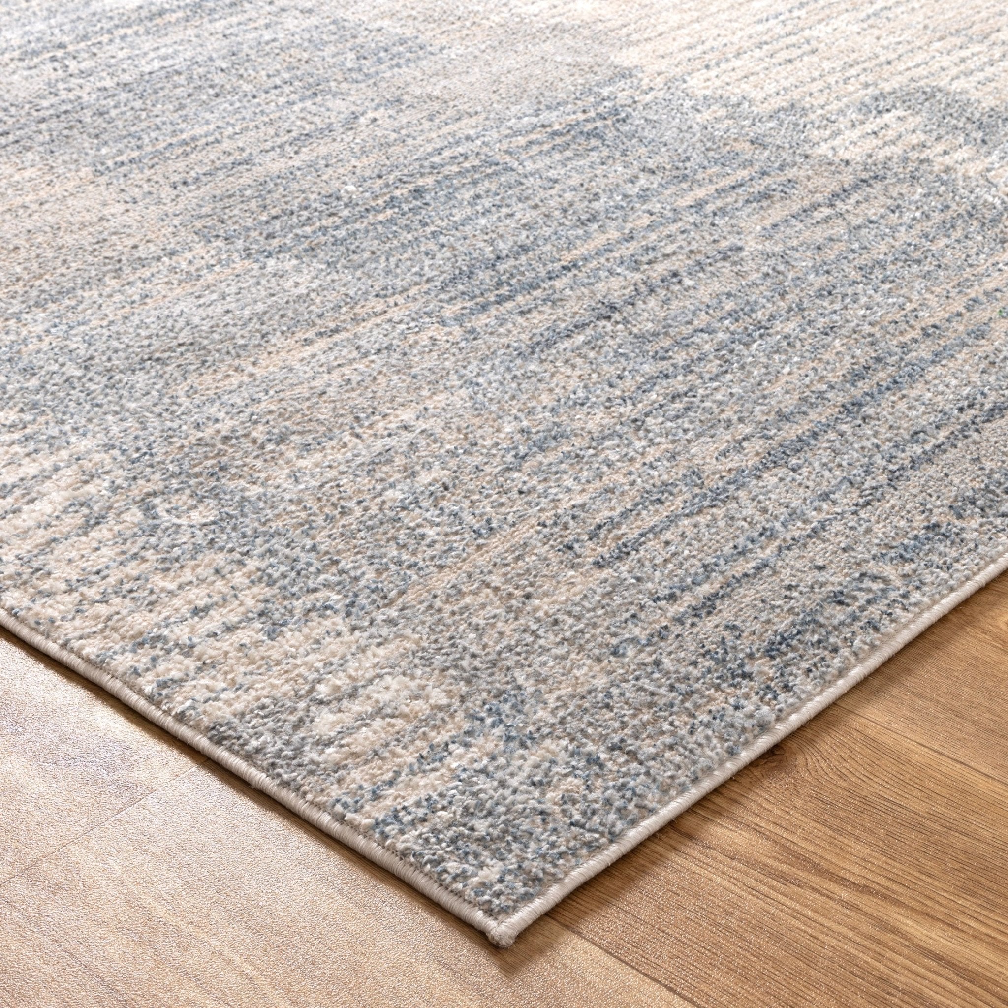 Santana Abstract Blue Rug - Floorsome - Area Rug - SAN16003 - Area Rug