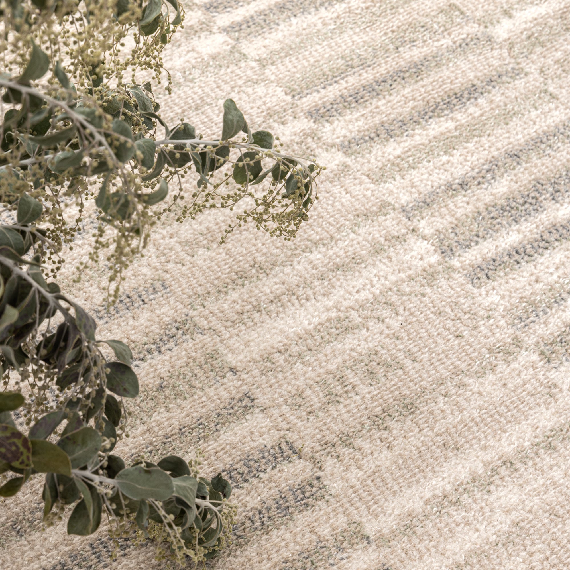 Santana Lines Neutral Rug - Floorsome - Area Rug - SAN16008 - Area Rug