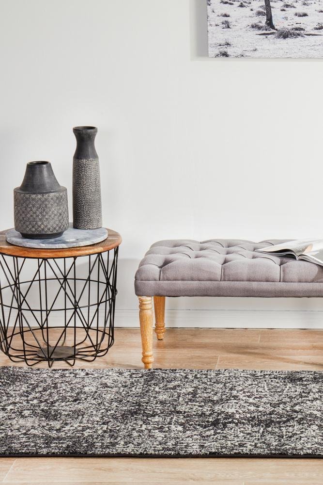 Scape Charcoal Transitional Runner Rug - Floorsome - Modern - EVO - 253 - CHAR - 300X80 - Modern
