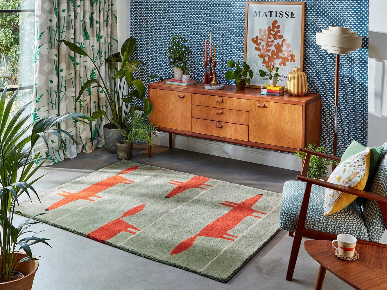 Scion Mr - Fox - Mint Poppy 025313 - Floorsome - BRINK & CAMPMAN - 2023 COLLECTION - BC - SCI - 025313 - 150X90 - BRINK & CAMPMAN - 2023 COLLECTION