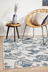 Seaside Birds White Indoor Outdoor Rug - Floorsome - SEASIDE COLLECTION - SSD - 7777 - WHT - 160X110 - SEASIDE COLLECTION