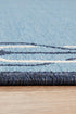 Seaside Border Blue Indoor Outdoor Rug - Floorsome - SEASIDE COLLECTION - SSD - 6666 - BLU - 160X110 - SEASIDE COLLECTION