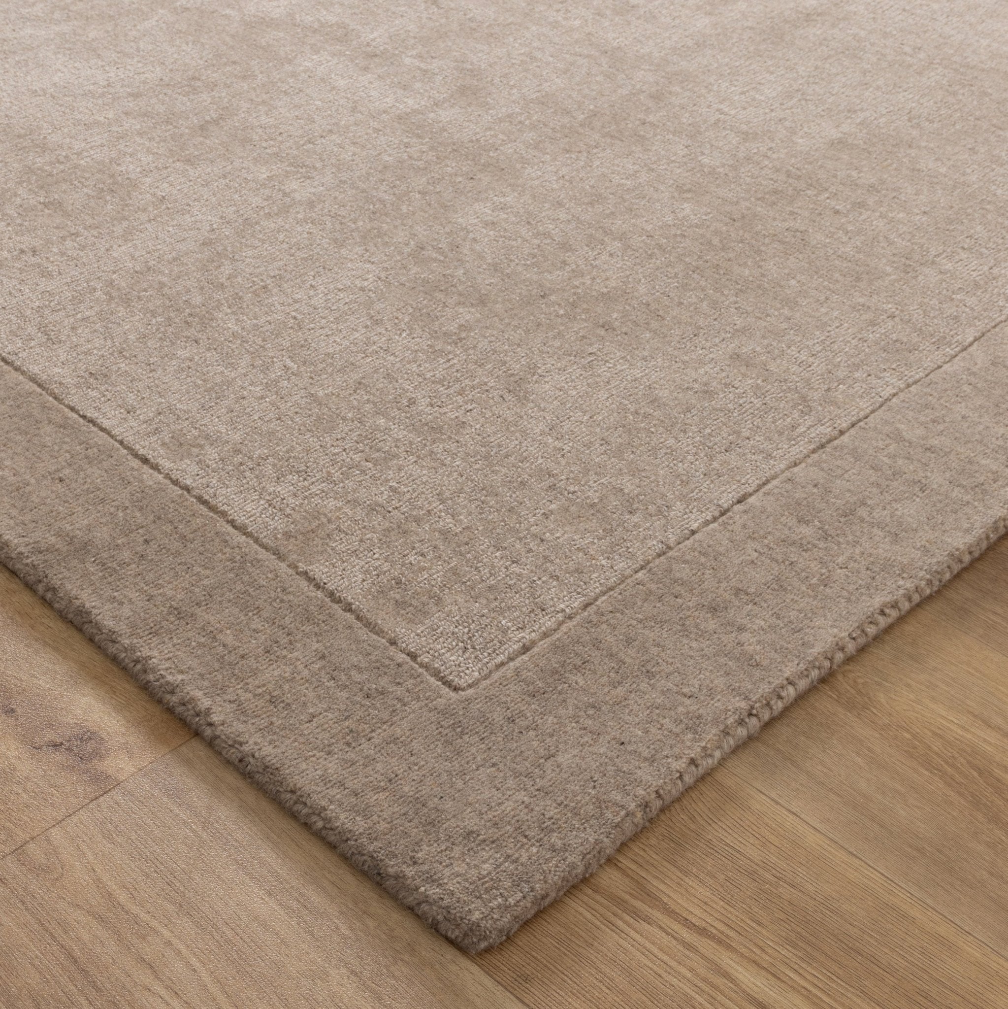 Sedona Camel Border Wool Rug - Floorsome - Area Rug - SEDO160CAME - Area Rug