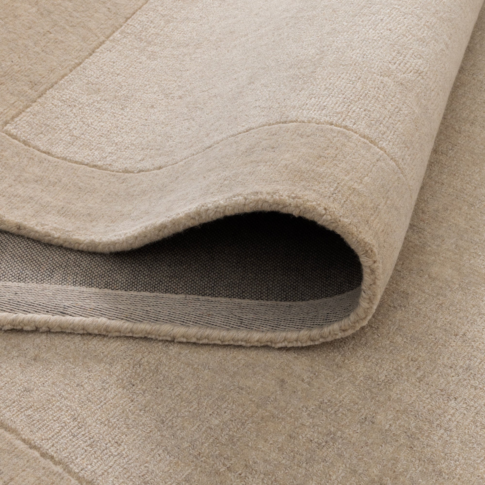 Sedona Natural Border Wool Rug - Floorsome - Area Rug - SEDO160NATU - Area Rug