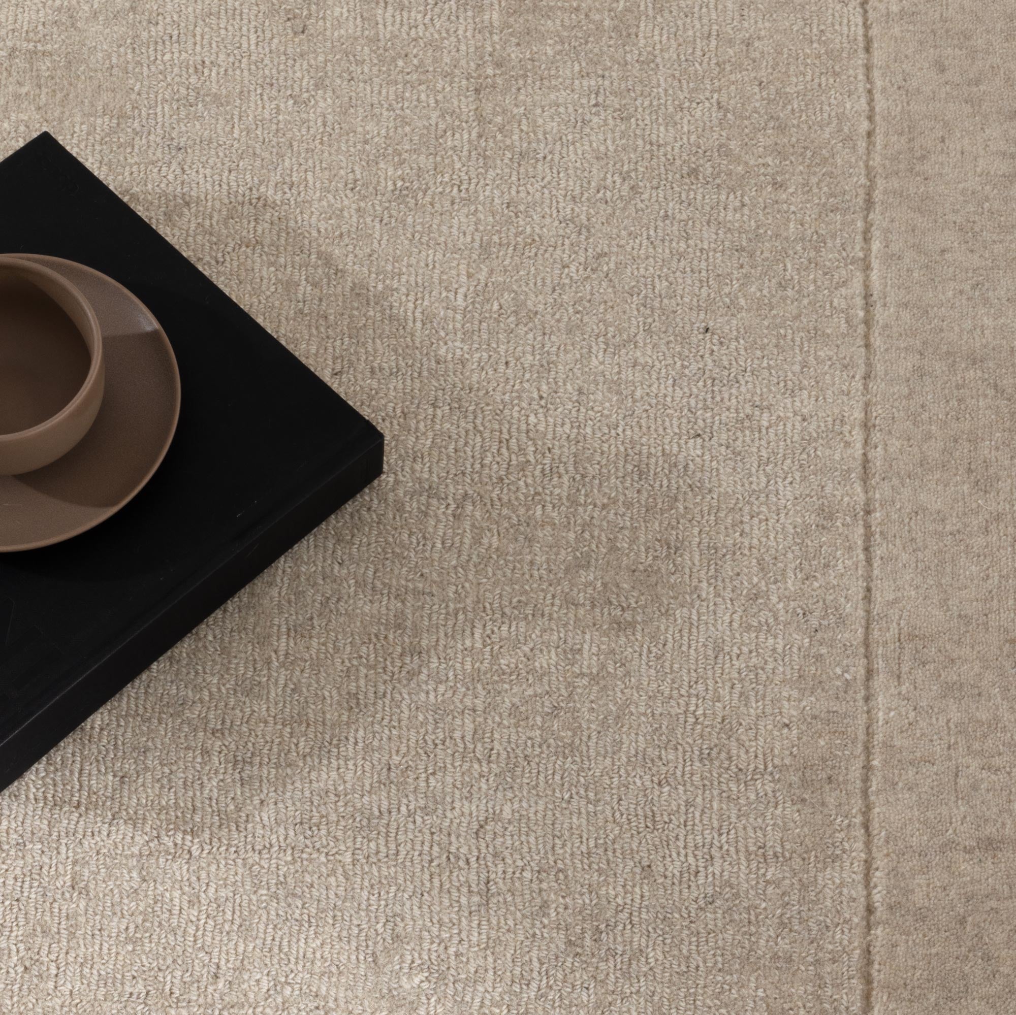 Sedona Natural Border Wool Rug - Floorsome - Area Rug - SEDO160NATU - Area Rug