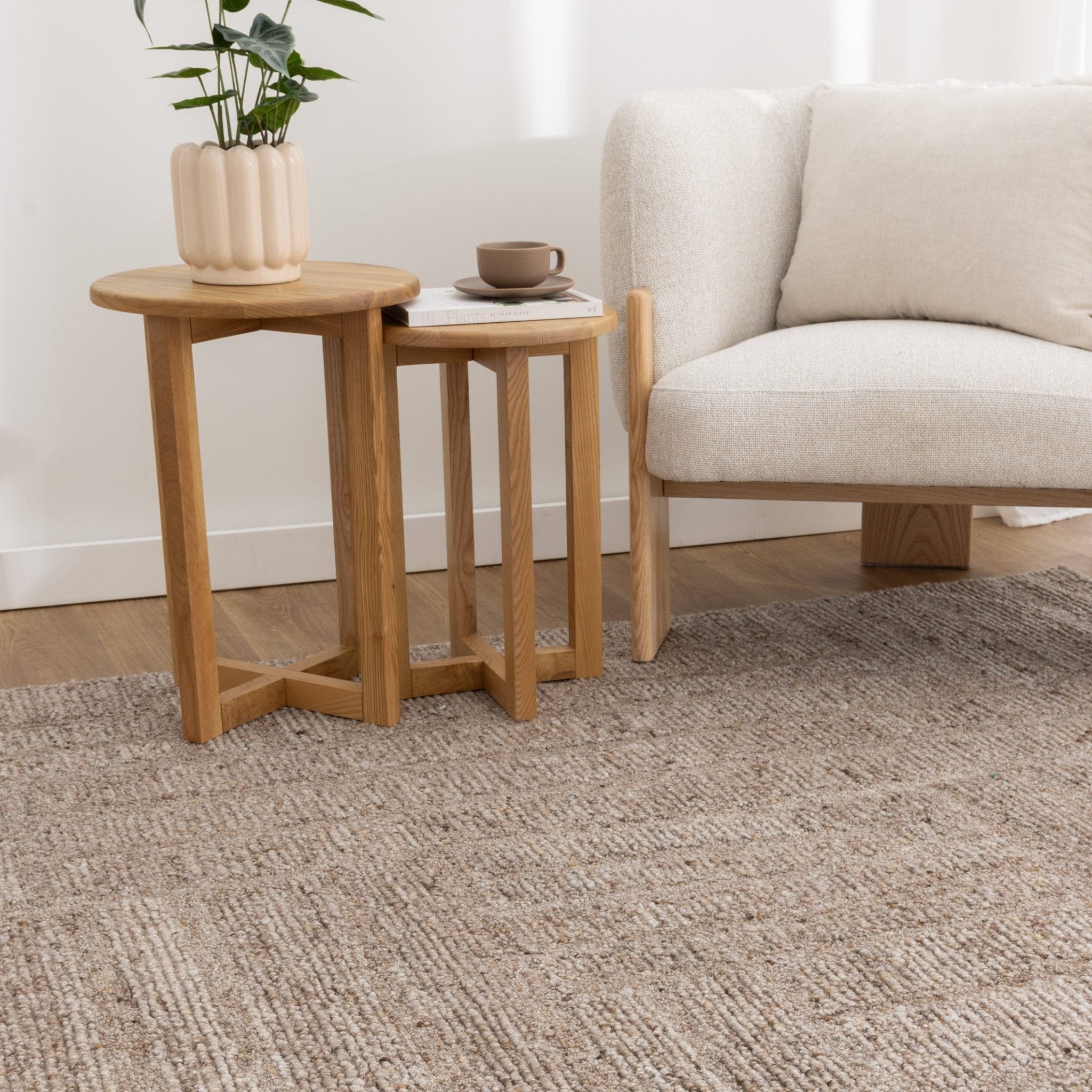 Seren Cocoa Modern Wool Rug - Floorsome - Area Rug - SERE160COCO - Area Rug